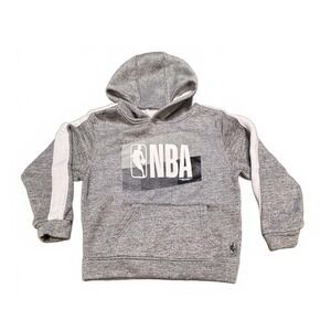 NBA Hoodie Kids Gray White Pullover Sweatshirt Long Sleeve‎ Athleisure